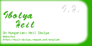 ibolya heil business card